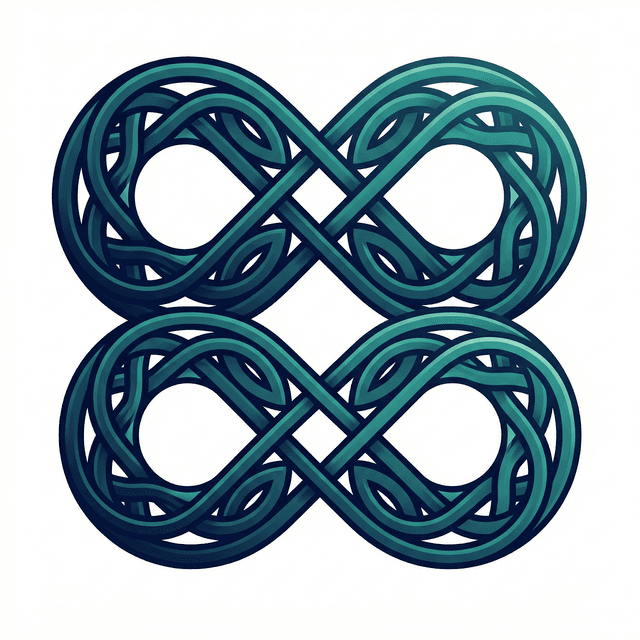 Celtic icon on white