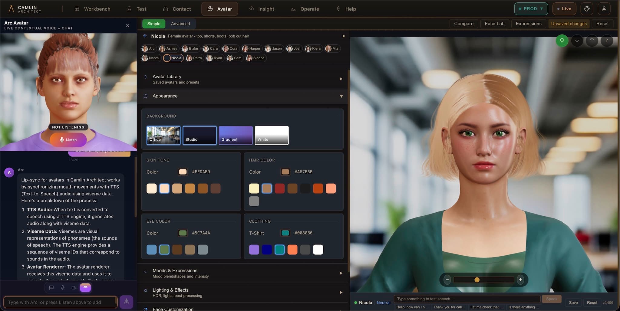 Join a live meeting with AI avatars